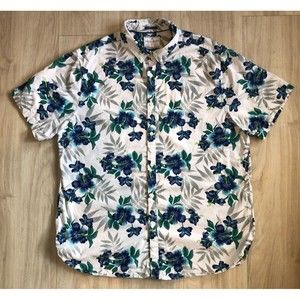 American Heritage Dawson and Brooks Mens Button Down Hawaiian Shirt XL XLarge